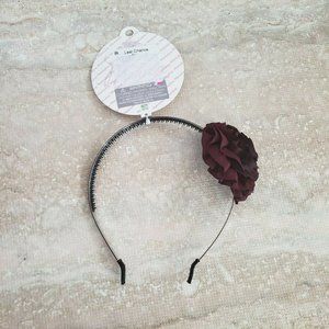 Maniere NEW Purple Floral Embellished Toothed Wome